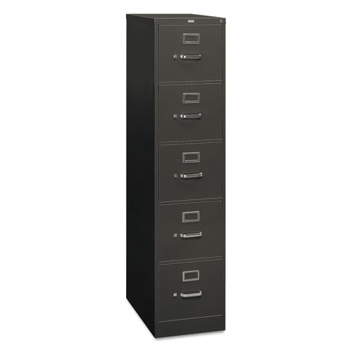 Picture of 310 Series Vertical File, 5 Letter-Size File Drawers, Charcoal, 15" x 26.5" x 60"