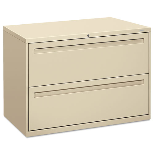 Picture of Brigade 700 Series Lateral File, 2 Legal/Letter-Size File Drawers, Putty, 42" x 18" x 28"