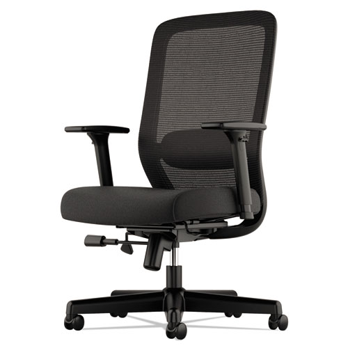 Picture of Exposure Mesh High-Back Task Chair, Supports Up to 250 lb, 18" to 21.5" Seat Height, Black