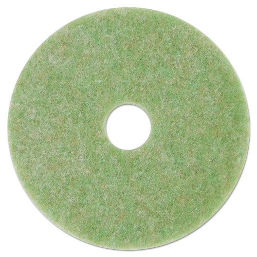 Picture of Low-Speed TopLine Autoscrubber Floor Pads 5000, 13" Diameter, Green/Amber, 5/Carton