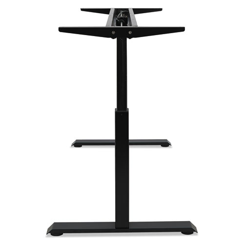 Picture of AdaptivErgo Sit-Stand Pneumatic Height-Adjustable Table Base, 59.06" x 28.35" x 26.18" to 39.57", Black