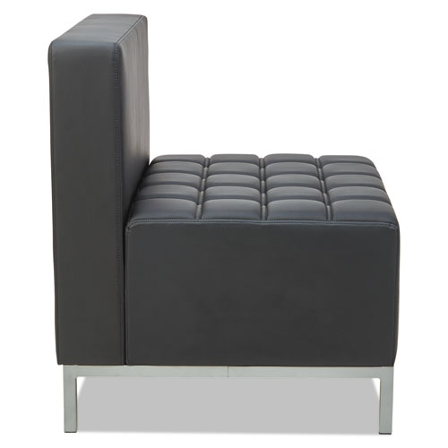 Picture of Alera QUB Series Powered Armless L Sectional, 26.38w x 26.38d x 30.5h, Black