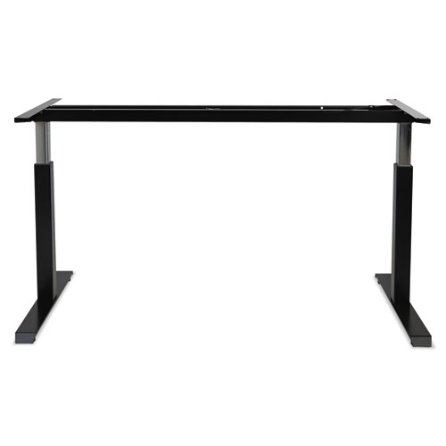 Picture of AdaptivErgo Sit-Stand Pneumatic Height-Adjustable Table Base, 59.06" x 28.35" x 26.18" to 39.57", Black