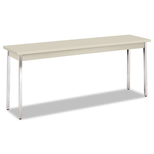 HON+Utility+Table%2C+72%26quot%3BW+x+18%26quot%3BD+-+Natural+Rectangle+Top+-+Chrome+Four+Leg+Base+-+4+Legs+x+72%26quot%3B+Table+Top+Width+x+18%26quot%3B+Table+Top+Depth+x+1.13%26quot%3B+Table+Top+Thickness+-+29%26quot%3B+Height+-+Assembly+Required