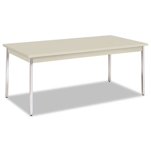 HON+Utility+Table%2C+72%26quot%3BW+x+36%26quot%3BD+-+Natural+Rectangle+Top+-+Chrome+Four+Leg+Base+-+4+Legs+x+72%26quot%3B+Table+Top+Width+x+36%26quot%3B+Table+Top+Depth+x+1.13%26quot%3B+Table+Top+Thickness+-+29%26quot%3B+Height+-+Assembly+Required