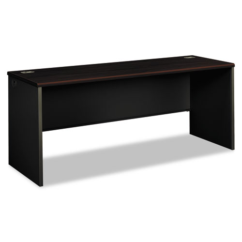 Picture of 38000 Series Desk Shell, 72w x 24d x 29.5h, Mahogany/Charcoal