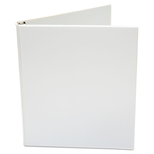 Picture of Economy Round Ring View Binder, 3 Rings, 0.5" Capacity, 11 x 8.5, White