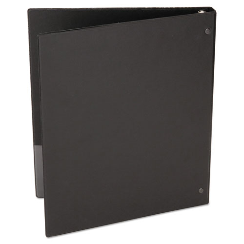 Picture of Economy Non-View Round Ring Binder, 3 Rings, 1" Capacity, 11 x 8.5, Black