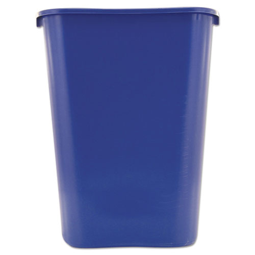 Picture of Deskside Recycling Container with Symbol, Large, 41.25 qt, Plastic, Blue