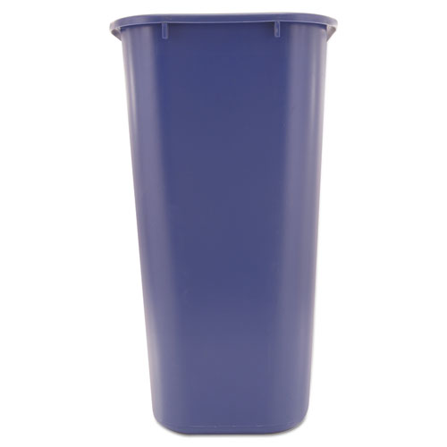 Picture of Deskside Recycling Container with Symbol, Large, 41.25 qt, Plastic, Blue