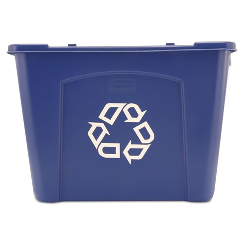 Picture of Stacking Recycle Bin, 14 gal, Polyethylene, Blue