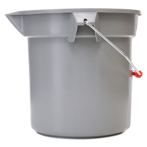 Picture of 14 Quart Round Utility Bucket, Plastic, Gray, 12" dia