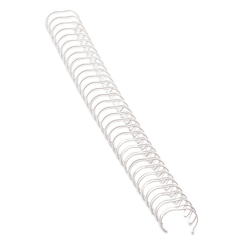 Picture of Wire Bindings, 1/4" Diameter, 35 Sheet Capacity, White, 25/Pack
