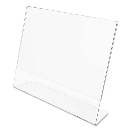 Picture of Classic Image Slanted Sign Holder, Landscaped, 11 x 8.5 Insert, Clear