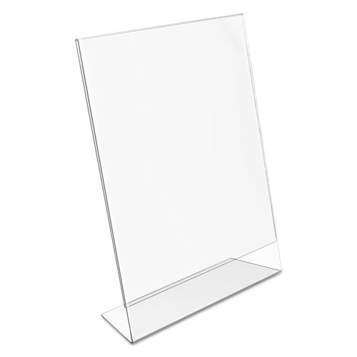 Picture of Classic Image Slanted Sign Holder, Portrait, 8.5 x 11 Insert, Clear