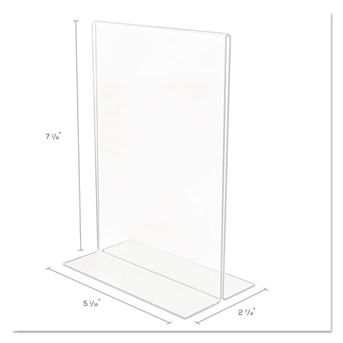 Picture of Classic Image Double-Sided Sign Holder, 5 x 7 Insert, Clear