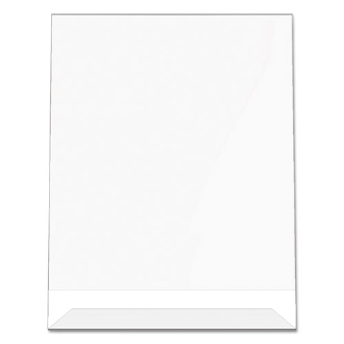 Picture of Classic Image Slanted Sign Holder, Portrait, 8.5 x 11 Insert, Clear