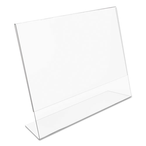 Picture of Classic Image Slanted Sign Holder, Landscaped, 11 x 8.5 Insert, Clear