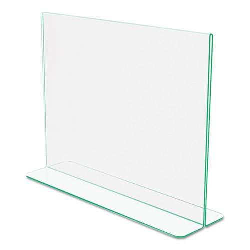 Picture of Superior Image Premium Green Edge Sign Holders, 11 x 8.5 Insert, Clear/Green