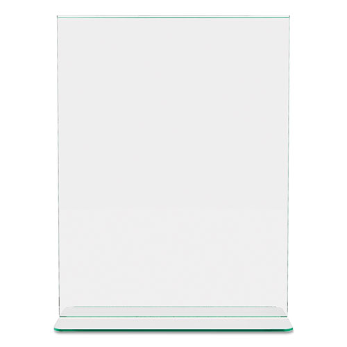 Picture of Superior Image Premium Green Edge Sign Holders, 8.5 x 11 Insert, Clear/Green