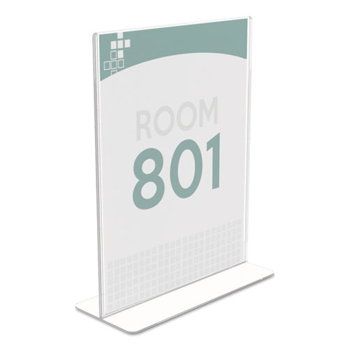 Picture of Superior Image Double Sided Sign Holder, 8.5 x 11 Insert, Clear