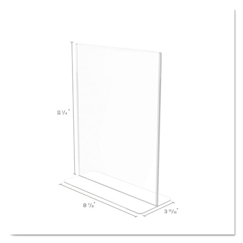 Picture of Superior Image Double Sided Sign Holder, 8.5 x 11 Insert, Clear