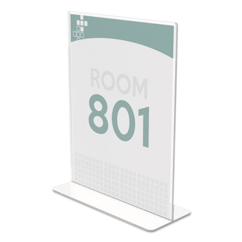 Picture of Superior Image Double Sided Sign Holder, 8.5 x 11 Insert, Clear