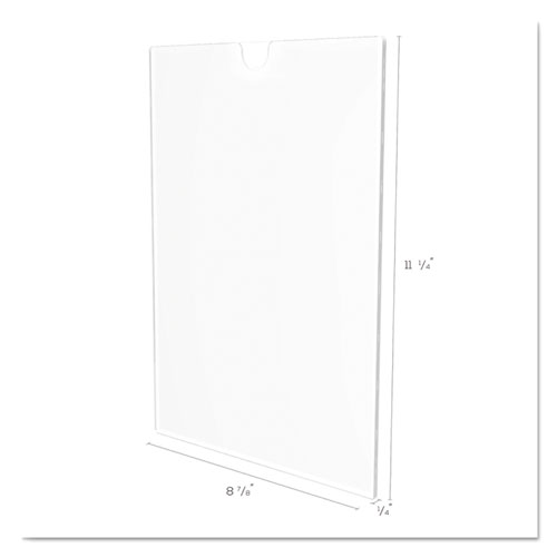 Picture of Superior Image Cubicle Sign Holder, 8.5 x 11 Insert, Clear