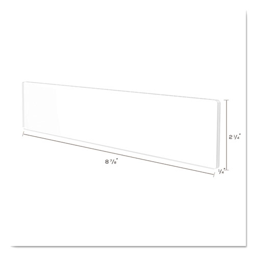 Picture of Superior Image Cubicle Nameplate Sign Holder, 8.5 x 2 Insert, Clear