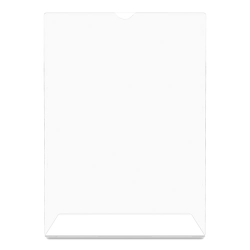 Picture of Superior Image Slanted Sign Holder, Portrait, 8.5 x 11 Insert, Clear