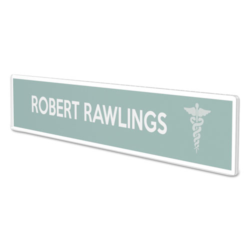 Picture of Superior Image Cubicle Nameplate Sign Holder, 8.5 x 2 Insert, Clear