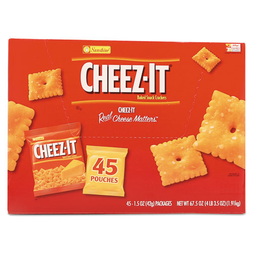 Picture of Cheez-it Crackers, Original, 1.5 oz Pack, 45 Packs/Carton