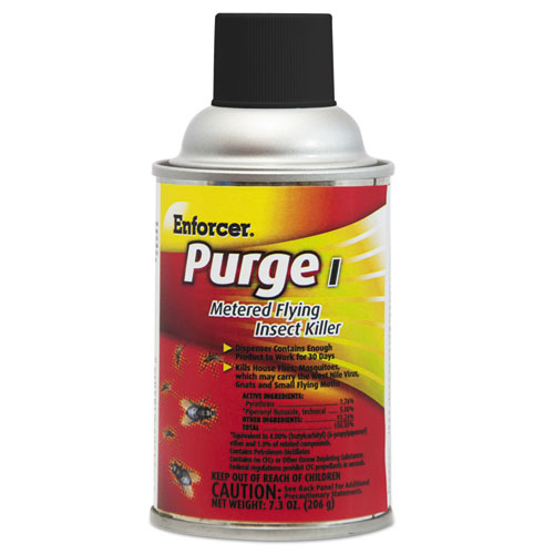 Picture of Purge I Metered Flying Insect Killer, 7.3 oz Aerosol Spray, Unscented, 12/Carton