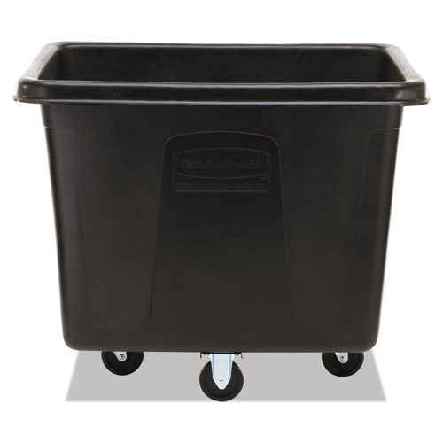 Picture of Cube Truck, 119.7 gal, 500 lb Capacity, Plastic/Metal, Black