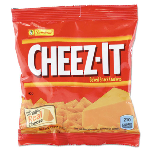 Picture of Cheez-it Crackers, Original, 1.5 oz Pack, 45 Packs/Carton