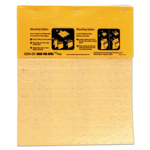 Picture of Over-The-Spill Pad Tablet, 12 oz, 16.5 x 14, 22/Pack