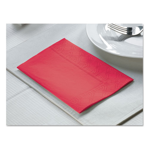Picture of Dinner Napkins, 2-Ply, 15 x 17, Red, 1000/Carton