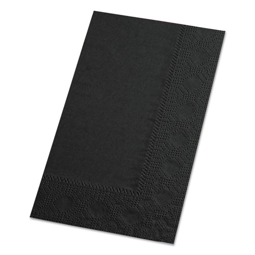 Picture of Dinner Napkins, 2-Ply, 15 x 17, Black, 1000/Carton