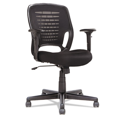 Picture of Swivel/Tilt Mesh Task Chair, Supports Up to 250 lb, 17.71" to 21.65" Seat Height, Black