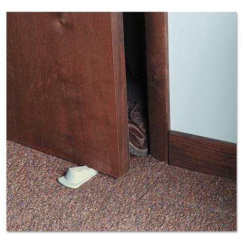 Picture of Big Foot Doorstop, No Slip Rubber Wedge, 2.25w x 4.75d x 1.25h, Beige, 2/Pack