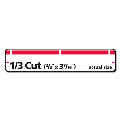 Picture of Permanent TrueBlock File Folder Labels with Sure Feed Technology, 0.66 x 3.44, White, 30/Sheet, 50 Sheets/Box