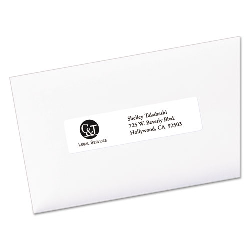 Picture of Easy Peel Mailing Address Labels, Laser, 1 x 4, White, 2000/Box