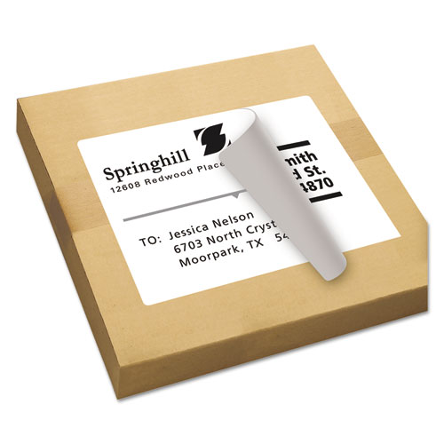 Picture of Shipping Labels with TrueBlock Technology, Inkjet Printers, 8.5 x 11, White, 100/Box