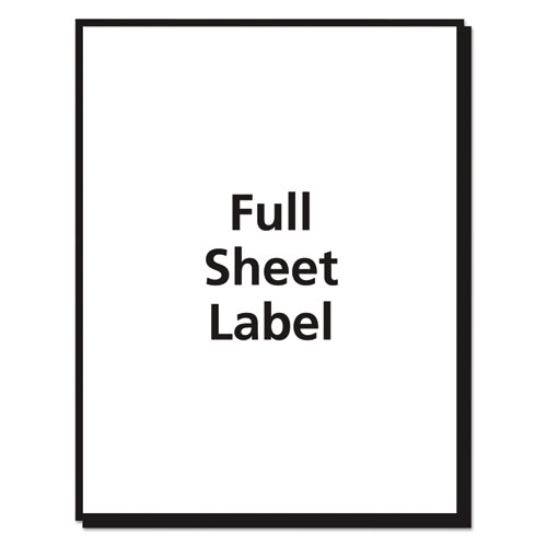 Picture of Matte Clear Shipping Labels, Inkjet Printers, 8.5 x 11, Clear, 25/Pack