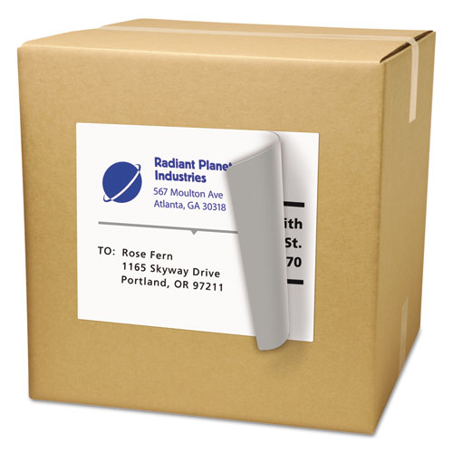 Picture of Shipping Labels with TrueBlock Technology, Inkjet Printers, 8.5 x 11, White, 25/Pack