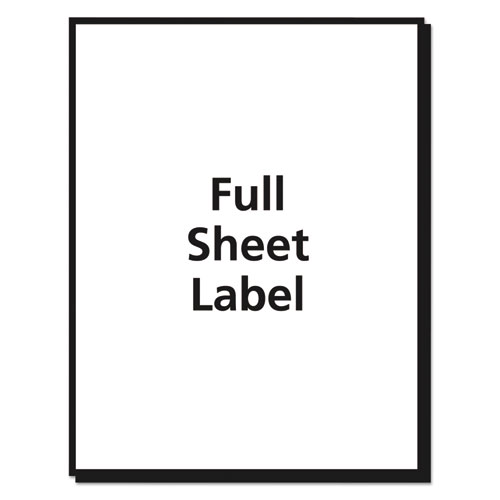 Picture of Matte Clear Shipping Labels, Inkjet Printers, 8.5 x 11, Clear, 10/Pack