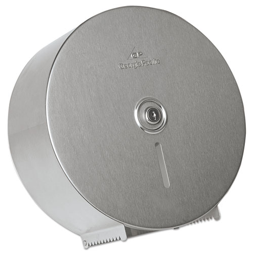 Picture of Stainless Steel Jumbo Roll Tissue Dispenser, 14.25 x 4.44 x 14.25, Stainless Steel