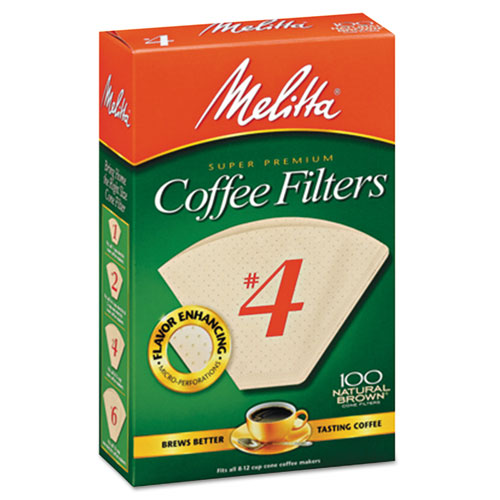 Picture of Coffee Filters, 8 to 12 Cup Size, Cone, 1,200/Carton