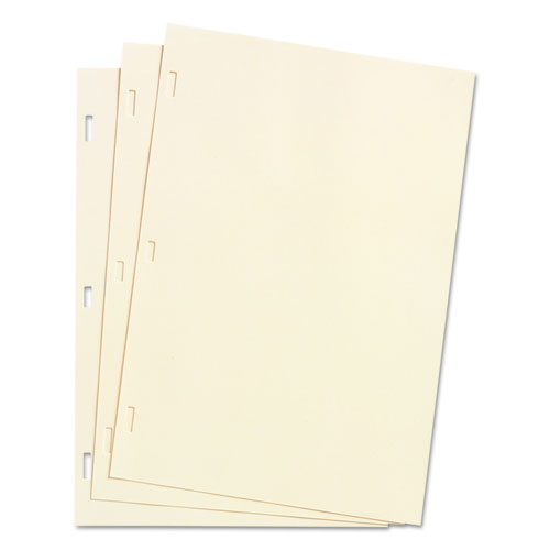 Picture of Looseleaf Minute Book Ledger Sheets, 14 x 8.5, Ivory, Loose Sheet 100/Box