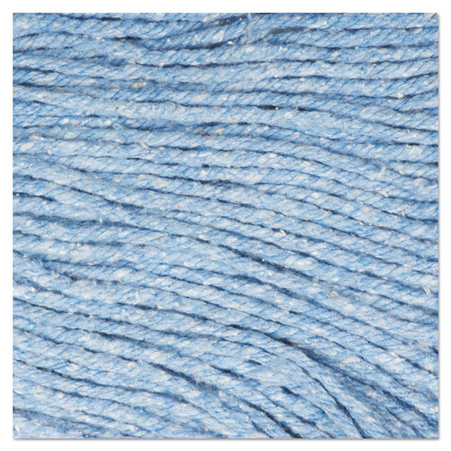 Picture of Super Loop Wet Mop Head, Cotton/Synthetic Fiber, 5" Headband, Medium Size, Blue